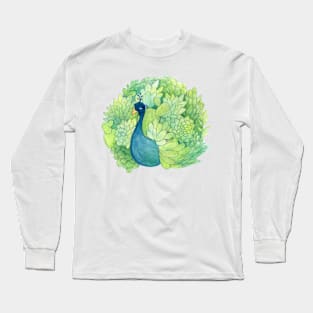 Succulent Peacock Long Sleeve T-Shirt